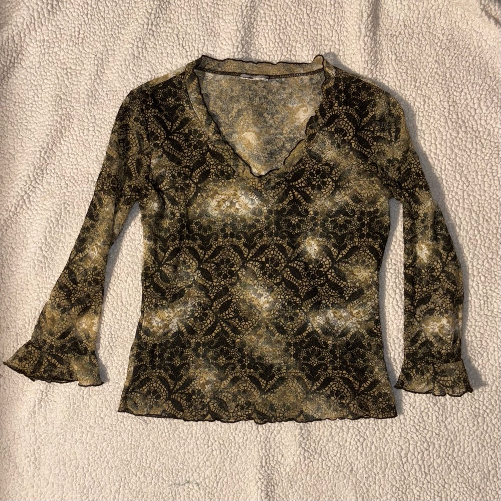 Vintage Y2K Mesh Top